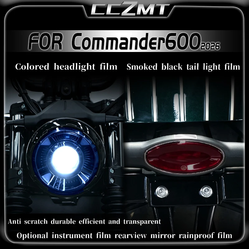 For Benda Commander600 2026 Headlight Film Instrument Film Tail Light Film Transparent Protective Film Film Modification