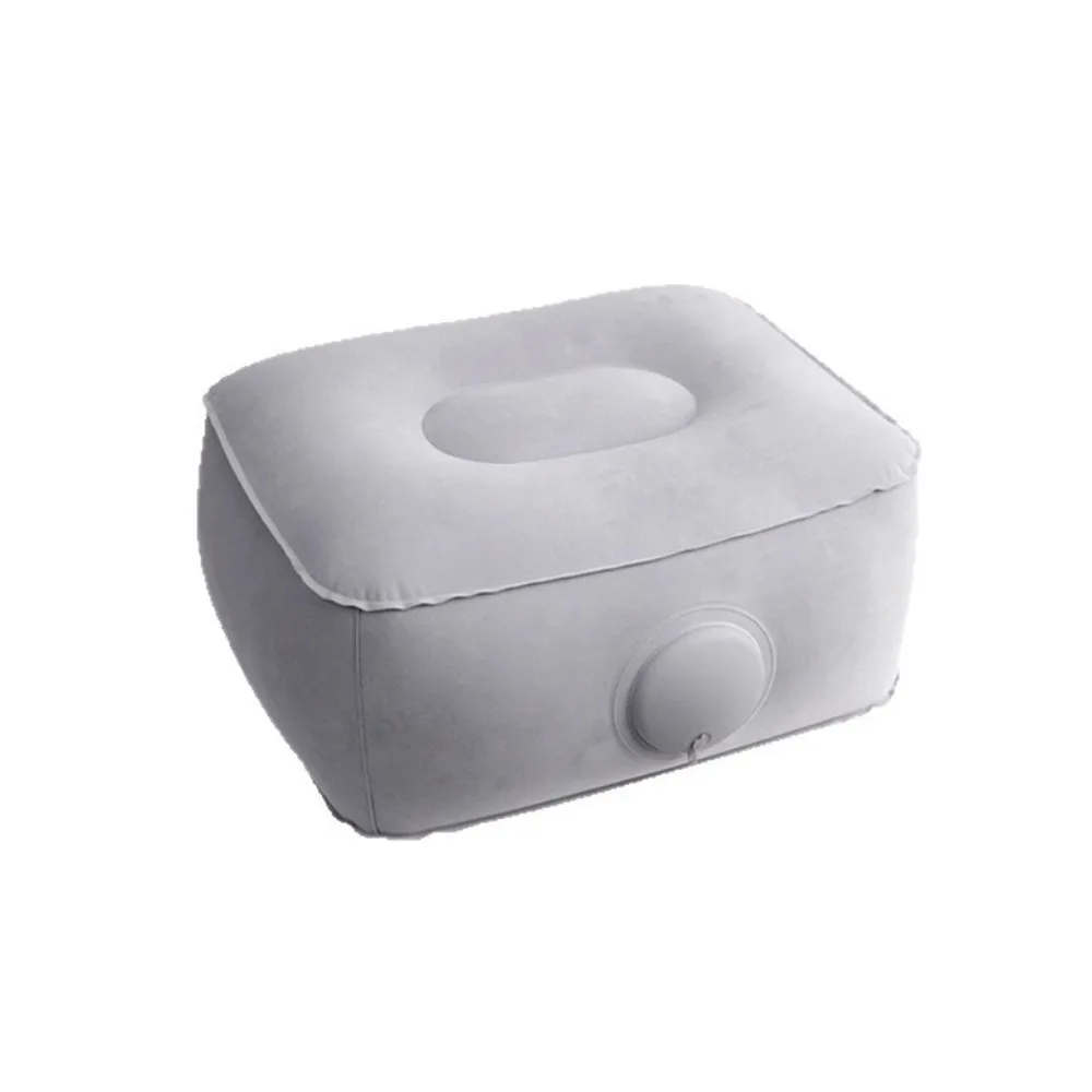 Press-to-Inflate Inflatable Booster Seat Fabric Foldable Portable Foot Rest Waterproof Muscle Relief Travel Press Leg Stool