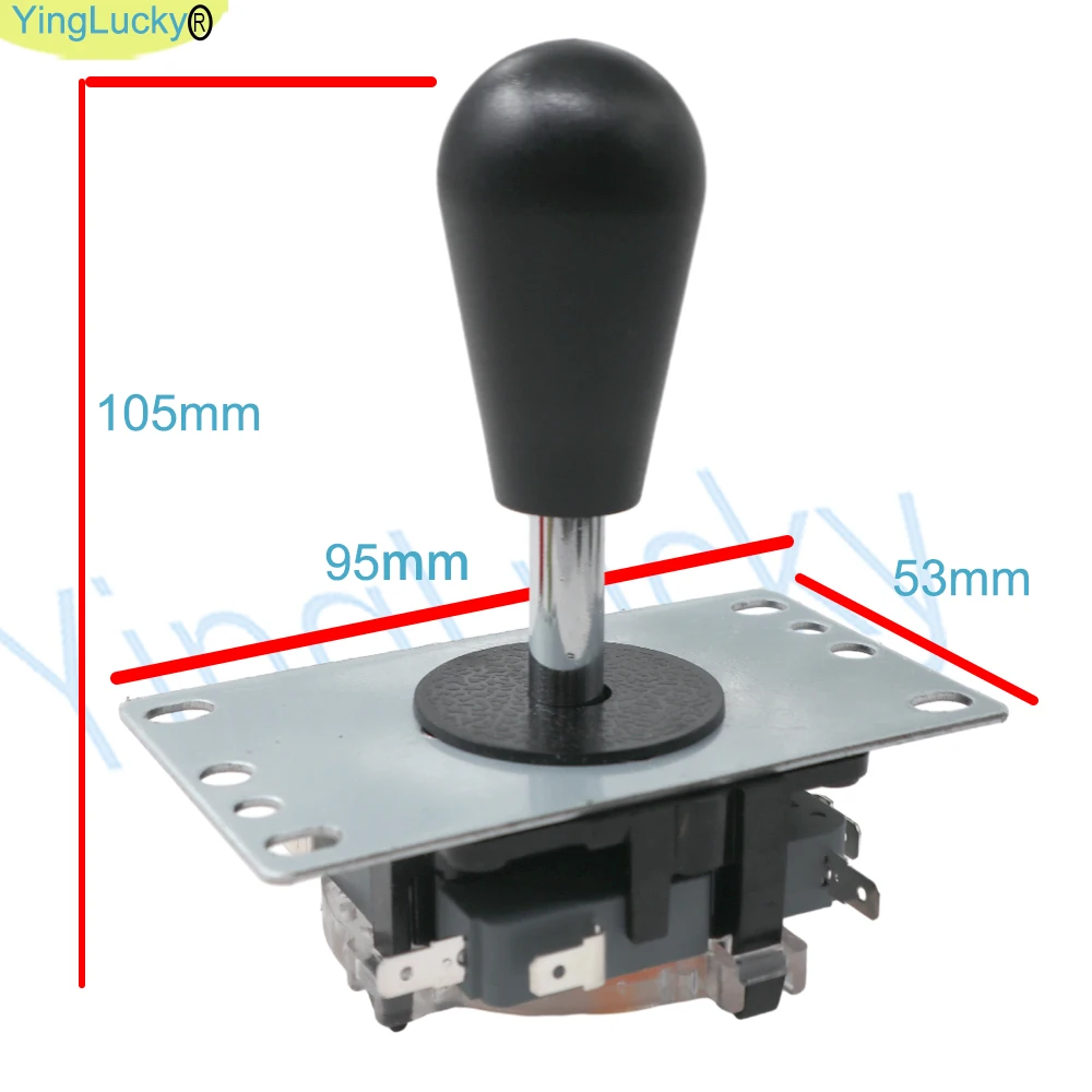 Arcade Joystick Nachbau Sanwa Joystick Klassischer Runder Ball Ovaler Ball 4/8-Wege USB Fighting Stick Spielcontroller für Pandora Konsole – Detail 5