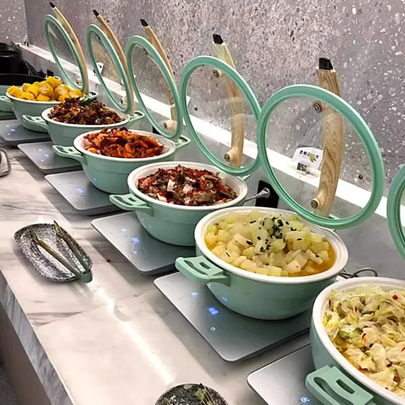 Commercial Insulation Pot Buffet Furnace Electric Food Insulation Furnace Hotel Breakfast Dish Heating Buffy Furnace