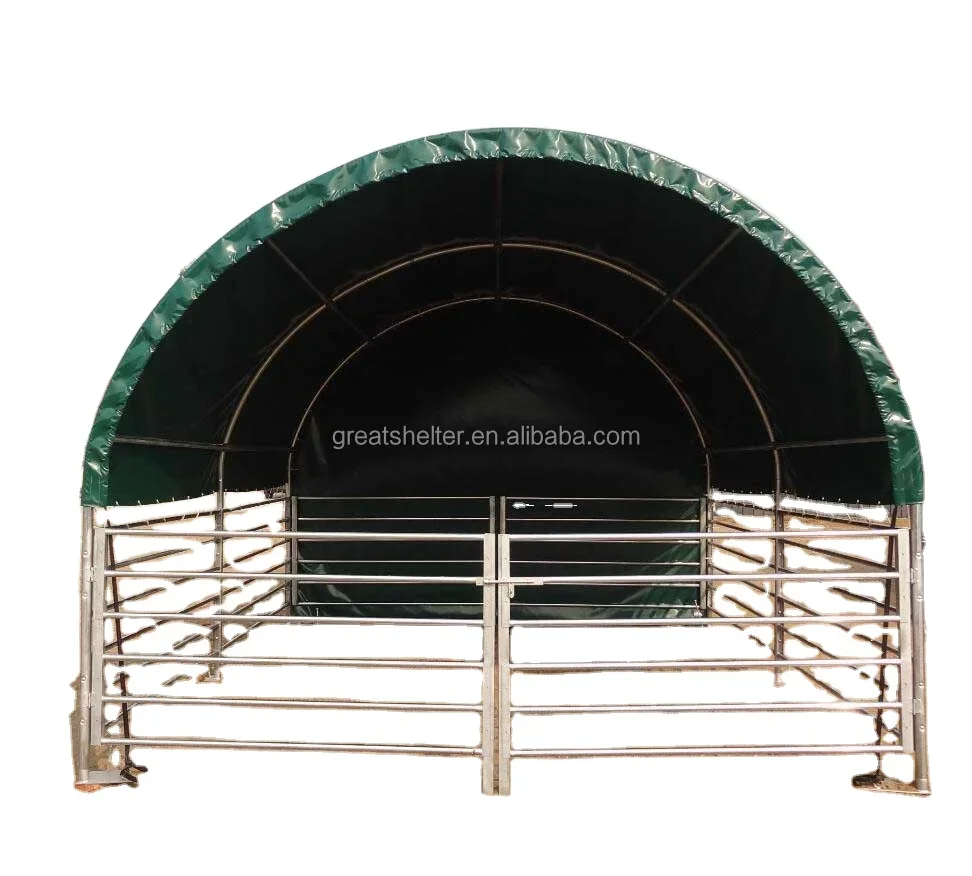 GS PVC Horse Fence Horse Barn Livestock Shelter PVC Portable Shelter For Horses