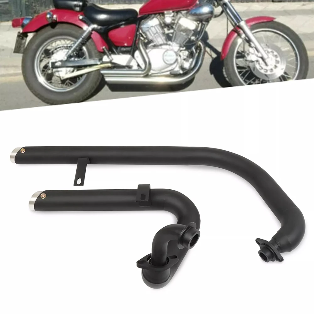 Für Yamaha Virago 250 XV 125 125 XV125 XV250 Motorrad Voll Schalldämpfer Auspuffanlage Rohr + Schalldämpfer Edelstahl