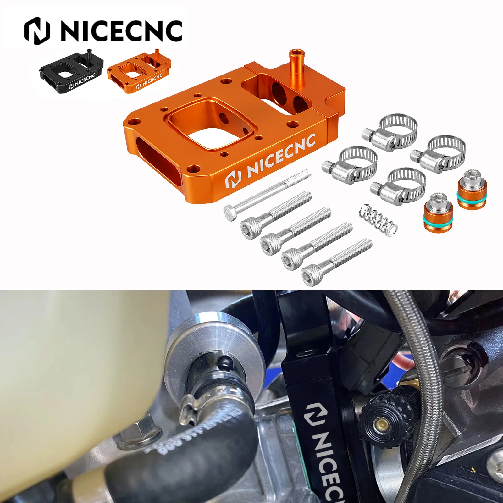 

NICECNC For KTM TPI Bike Models 150 250 300 EXC XC XC-W TPi Six Days TPI Injector Relocation Block Injector Relocator Race Kit