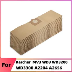 Paper Dust Bags For Karcher MV3 WD3 WD3200 WD3300 A2204 A2656 WD3.500P SE4001 SE4002 For Rowenta RB88 RU100 Vacuum Cleaner Parts