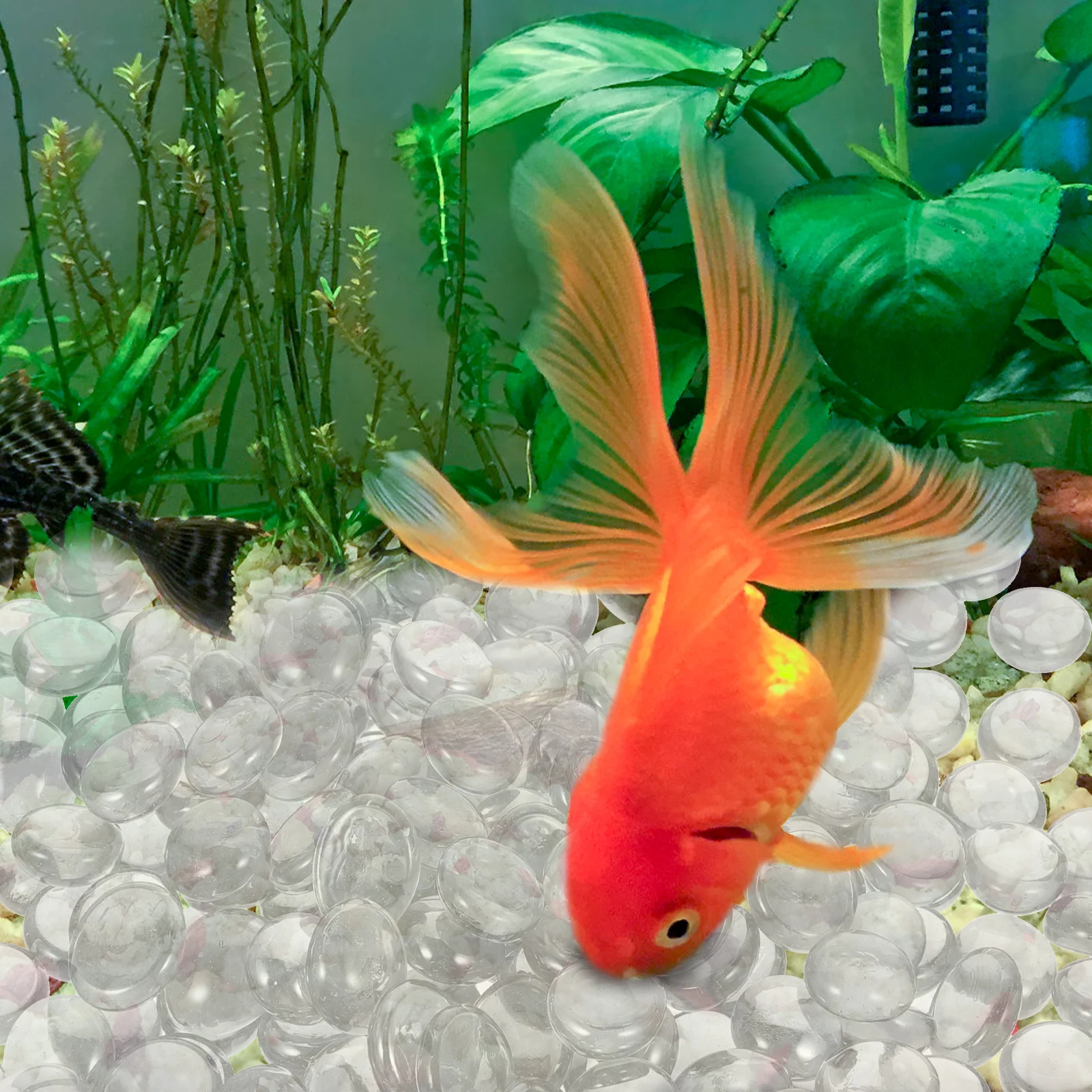 1 حقيبة من حفرة النار الزجاج الخرز متعدد الألوان مقاومة للحرارة للداخلية في الهواء الطلق الموقد خزان الأسماك حوض السمك المناظر الطبيعية الديكور