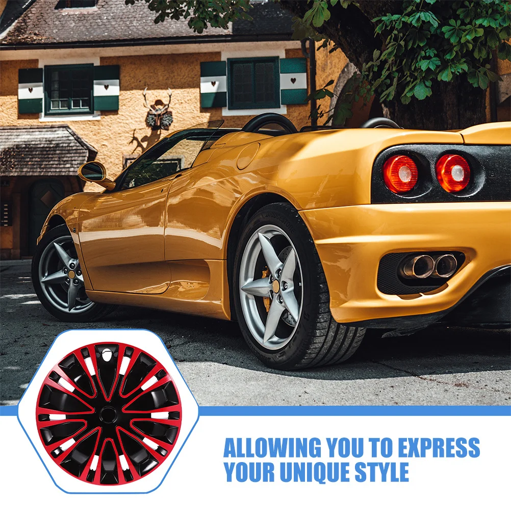 2 قطعة 13 بوصة قبعات محور عجلات السيارات أنيق عالمي صالح مادة متينة سهلة التركيب للسيارات والشاحنات وسيارات الدفع الرباعي #6