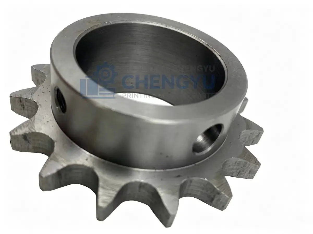 Stainless Steel Motor Chain Gear For Roland 700 Offset Printing Machine, Delivery Chain Gear Replacement Spare Parts For Roland