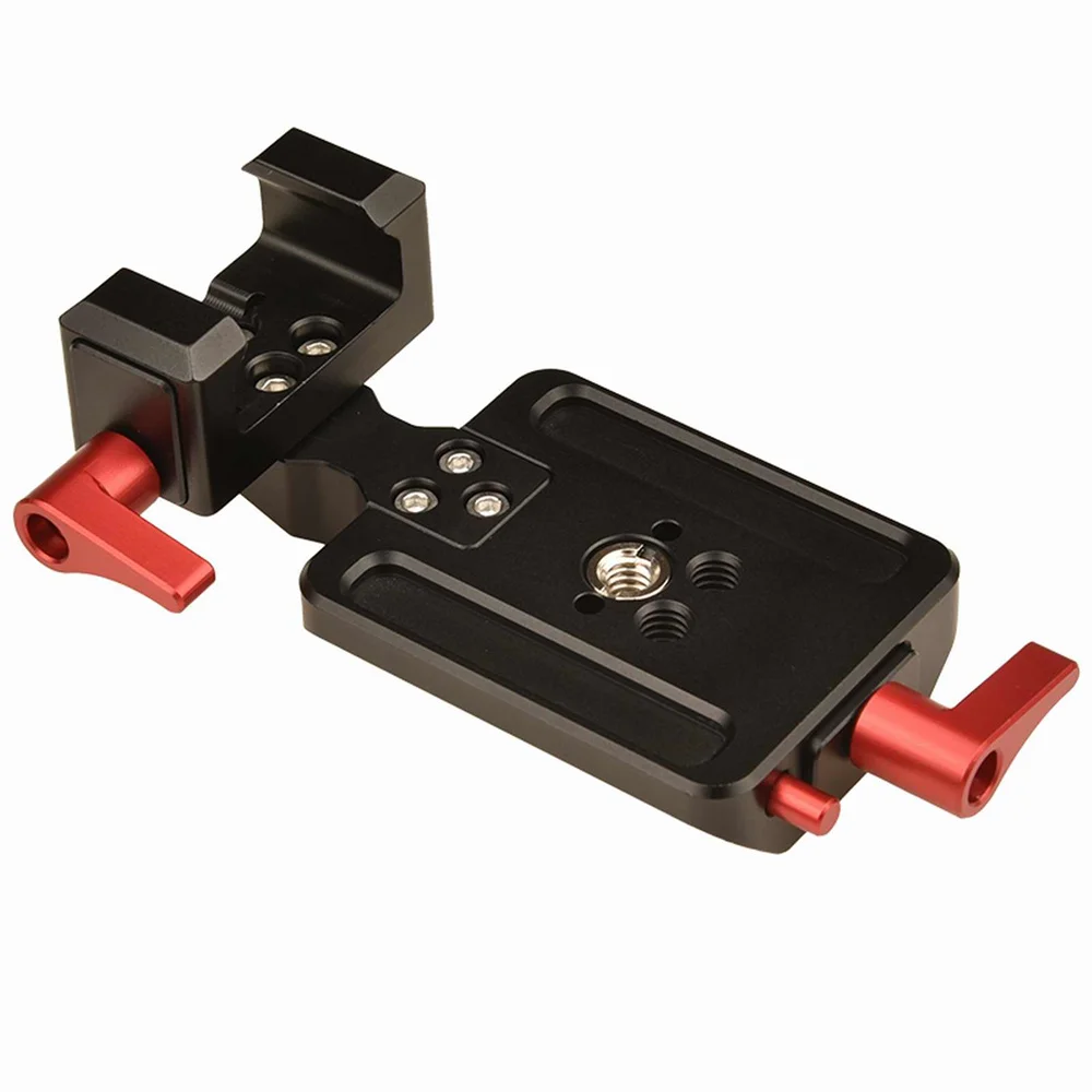 แผ่นยึดราง NATO รางยึด1/4เย็น "3/8" อะแดปเตอร์แนวตั้งสำหรับ DJI RS2 RSC2 RS3 Pro RS3อุปกรณ์ส่วนประกอบแนวตั้ง