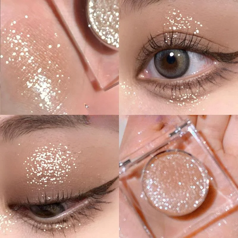 Paleta de sombras de ojos de diamante, sombra de ojos con brillo precioso, resaltador brillante, brillo, Cowherd Weaver, maquillaje de ojos de niña