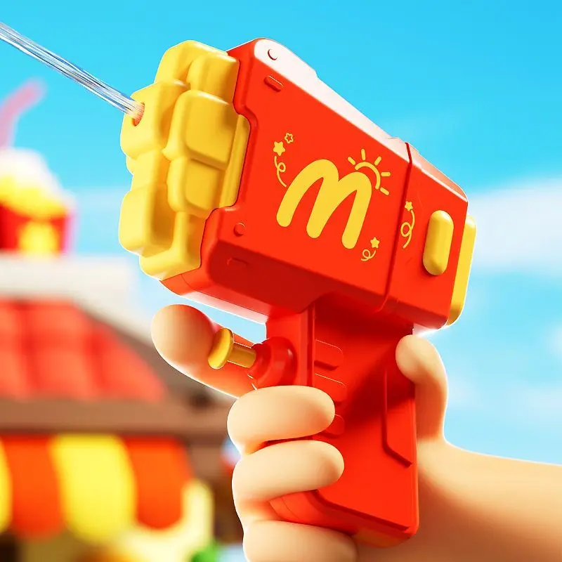 

1 PCS French Fries Hamburger Burger Water Gun Spray Hamburg Water Pump Guns Toy Water Pistol Novelty Kids Toys