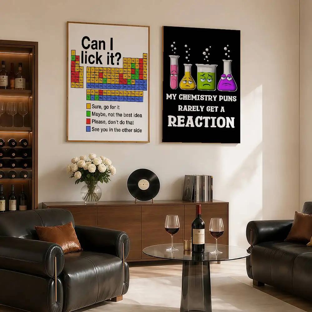 Chemistry Joke Wall Art Poster Funny Science Laboratory Print Classroom Bedroom Home Decoration