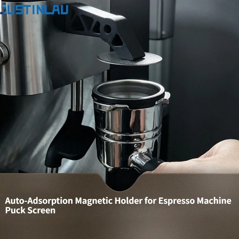 JUSTINLAU Puck Screen Magnetic Holder & Remover Plastic Dual-Use Auto-Adsorption Accessories for Espresso Machine Barista Tools