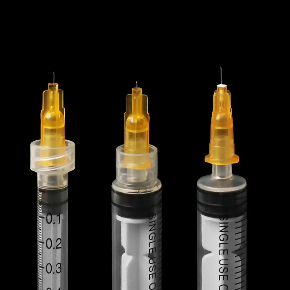 34G Medical Disposable Pricking Needle Cosmetic Micro Adjustment Operation Water Light Needle Syringe Small Needle