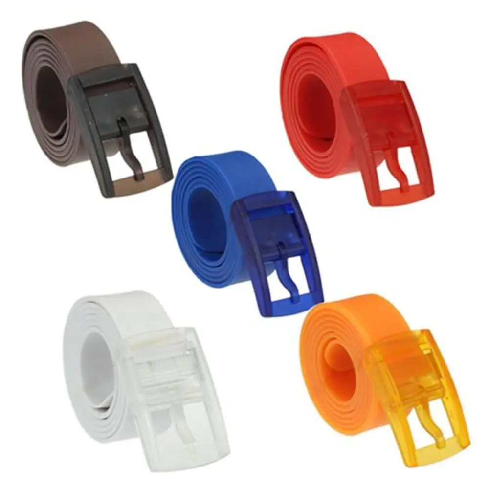 

Plain Smooth Plastic Buckle Smooth Buckle Plastic Buckle Waist Belt Strap Ceinture Casual Belts Belts Silicone Belt Waistband