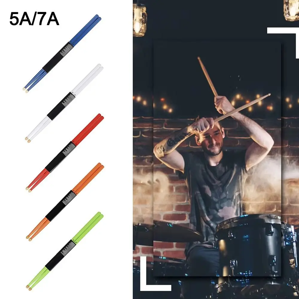 

Percussion Instrument Accessories 5A 7A Drum Sticks Drum Hammer Musical Instruments Accessories Professional Colorful Drumstick