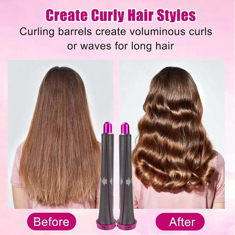 مرفق براميل مكواة تجعيد طويلة BAAG-20 مم لـ Dyson Airwrap Styler HS05 HS01، أداة تجعيد الحجم والشكل الاحترافية