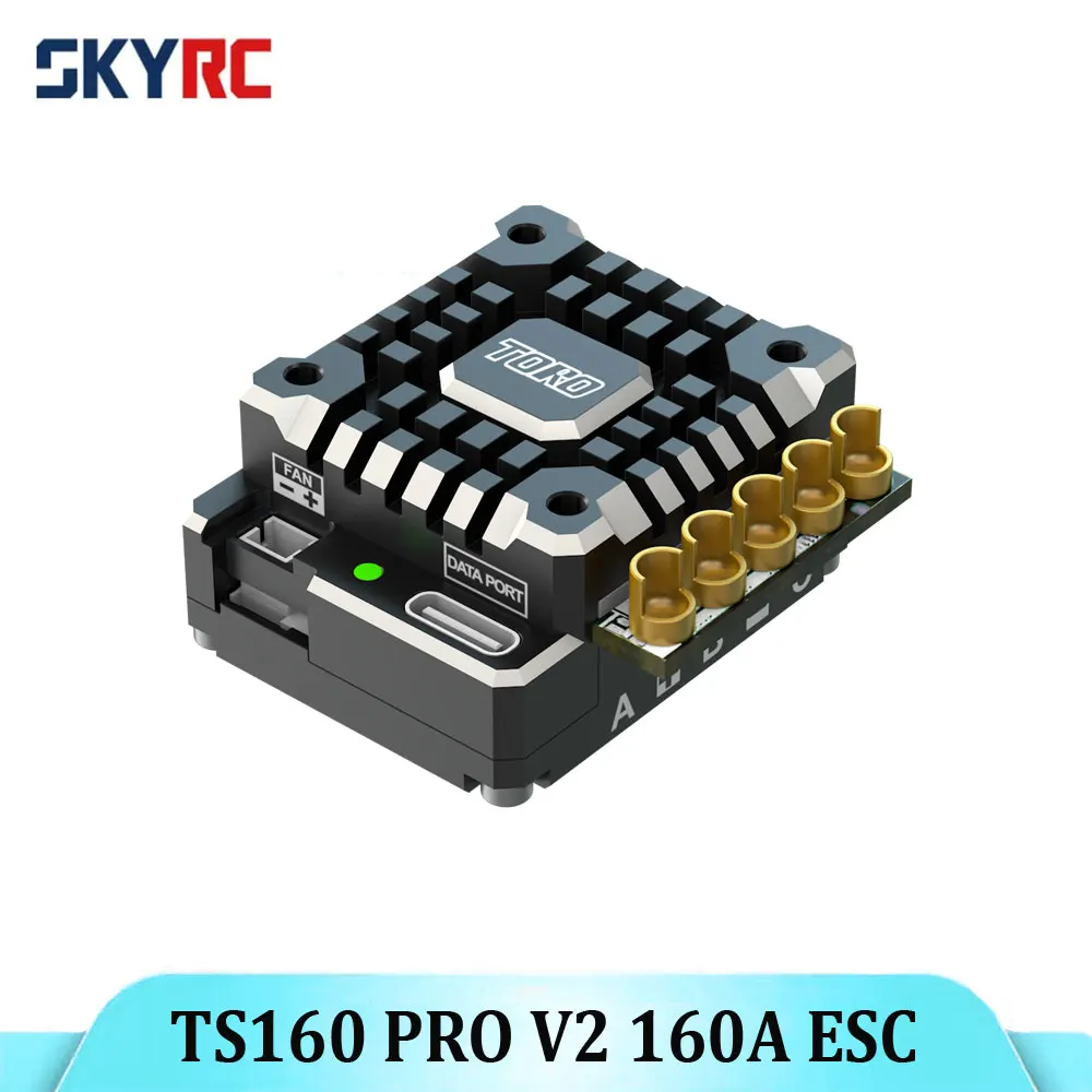 SKYRC TS160 PRO V2 160A ตัวควบคุมความเร็วแบบไร้แปรงถ่านพร้อมเซ็นเซอร์ พร้อม BEC 6V/7.4V สำหรับรถบังคับวิทยุขนาด 1/10