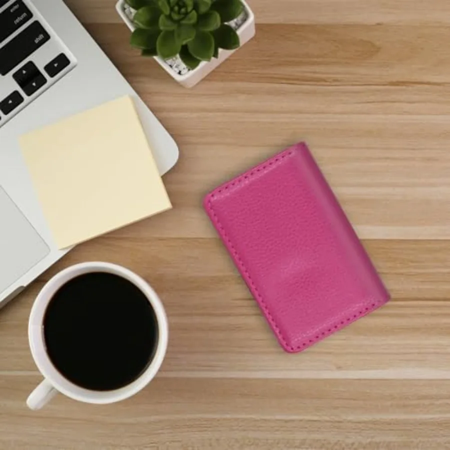 Business Credit Card Holders, Magnetic Sealing Anti Drop, PU Leather Debit Card Protector Organizer Case