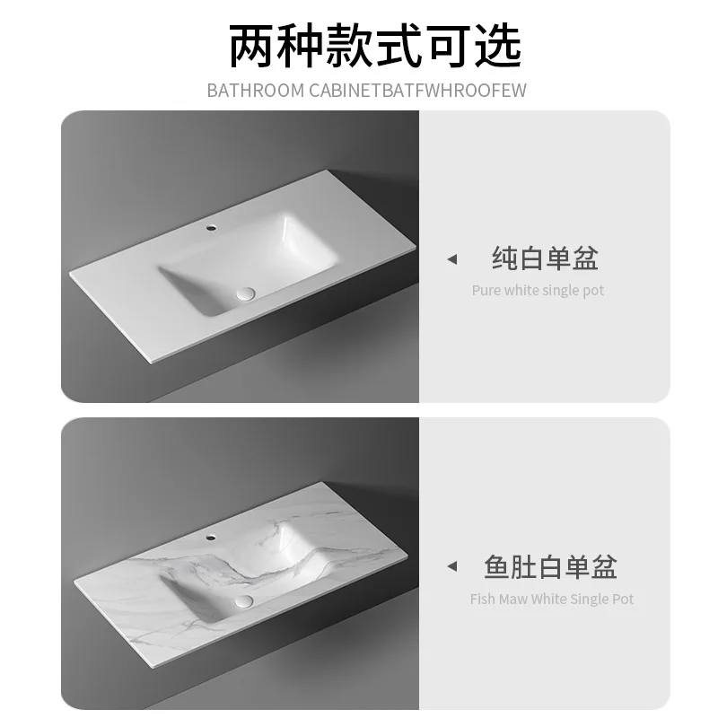Rock slab hot bending integrated platform basin bathroom cabinet basin washbasin rock slab wash basin