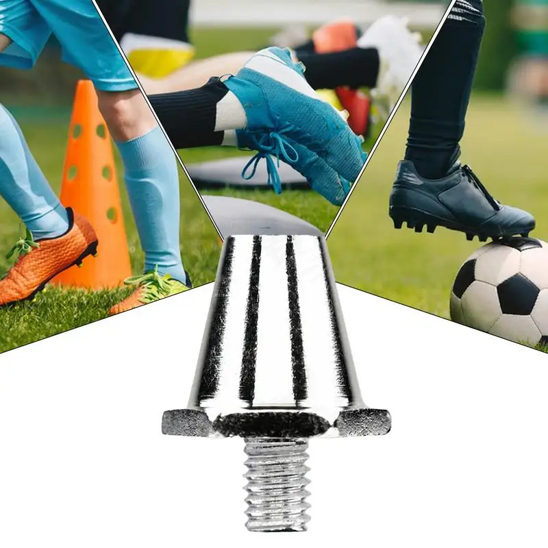 1PCS รองเท้าฟุตบอลเปลี่ยน Spikes รองเท้าฟุตบอล Studs Spikes สําหรับ 5 มม.11/13/15 มม.รองเท้าฟุตบอลรองเท้า Sole