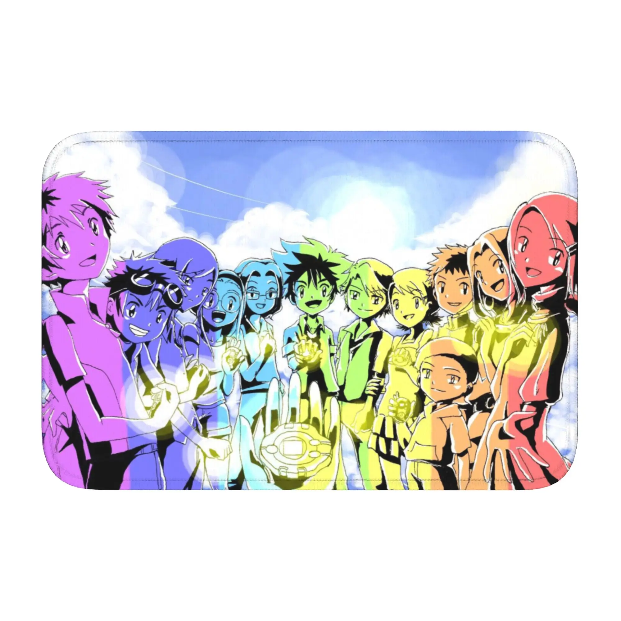 

Custom Digimones Adventure Anime Doormat Non-Slip Bath Kitchen Welcome Mat Living Room Door Floor Entrance Carpet Rug Footpad