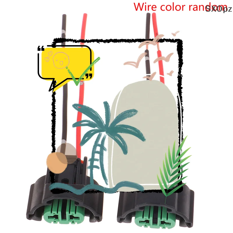 

2 шт. H11 гнездовой разъем адаптер жгута проводов розетка автомобильный кабель адаптер для противотуманных фар головного света