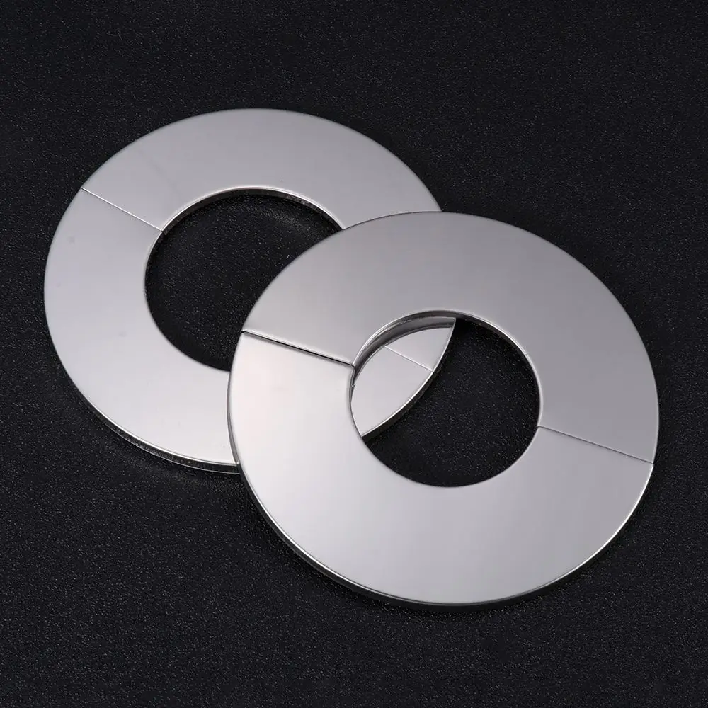 Self-Adhesive Stainless Steel Faucet Decoration Connector Shower Chrome Finish Water Pipe Wall Cover Kitchen Bathroom Accessory
