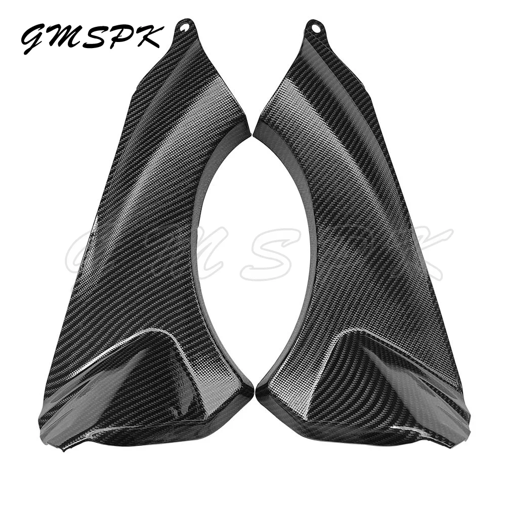 2pcs Motorcycle ABS Carbon Fiber Pattern Fairing Panel Infill Air Duct Side Cover Fit for Kawasaki Ninja ZX6R ZX6 2007 2008