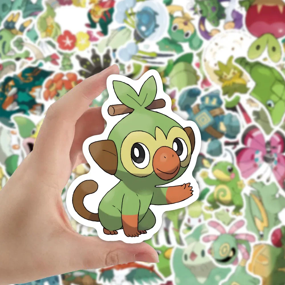 50 Uds. Pegatina impermeable de dibujos animados lindos Graffiti Pokémon azul