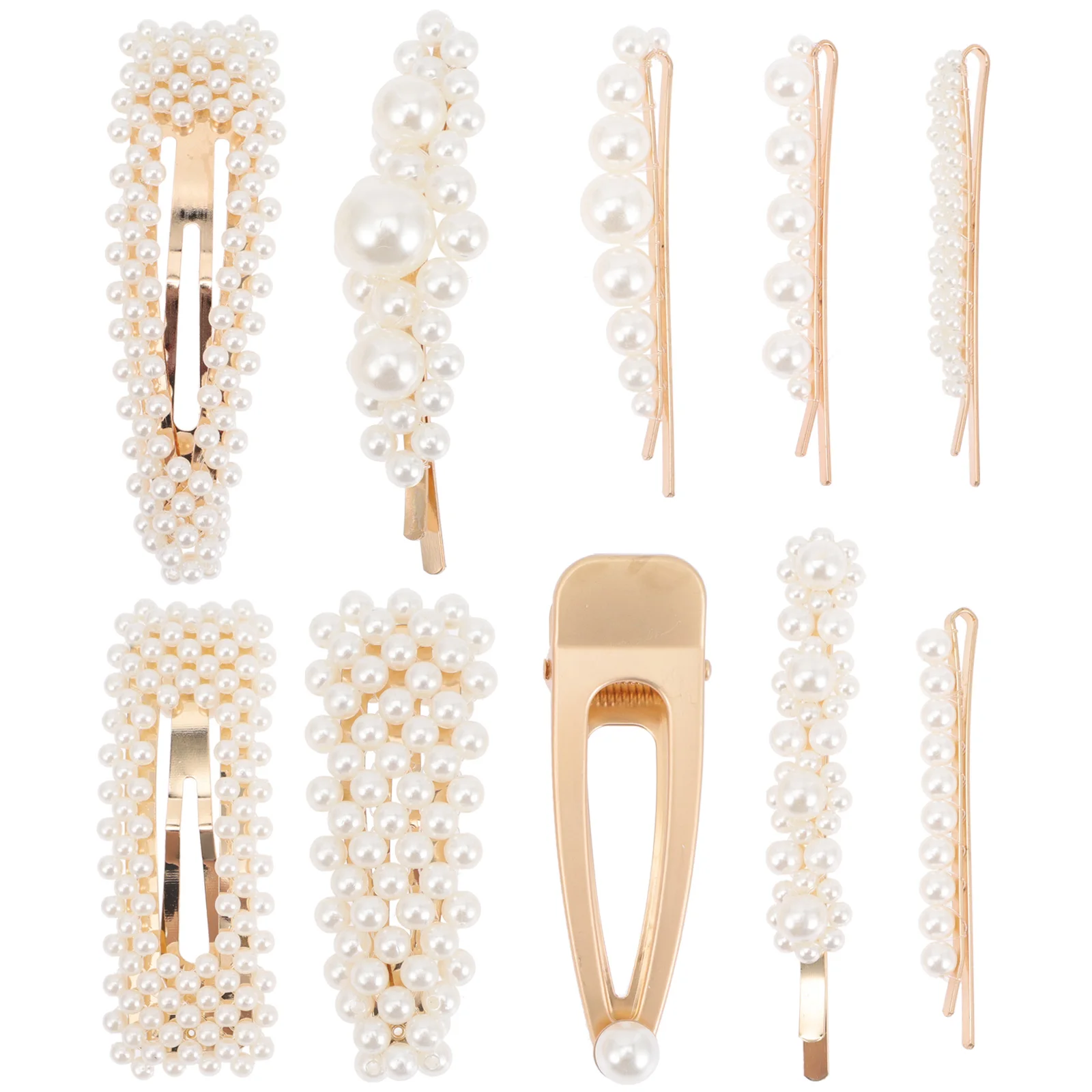 

10pcs Pearl Hairpin Alloy Acrylic Elegant Design Fashion Wedding Prom Anniversary Daily Wear Women Hair Accessory