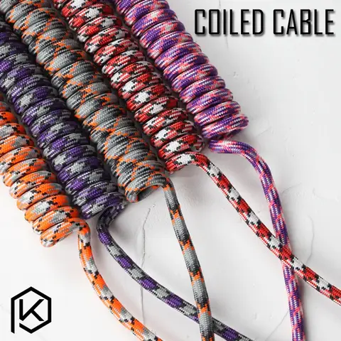 Nylon Coiled USB Keyboard Cable DURGOD