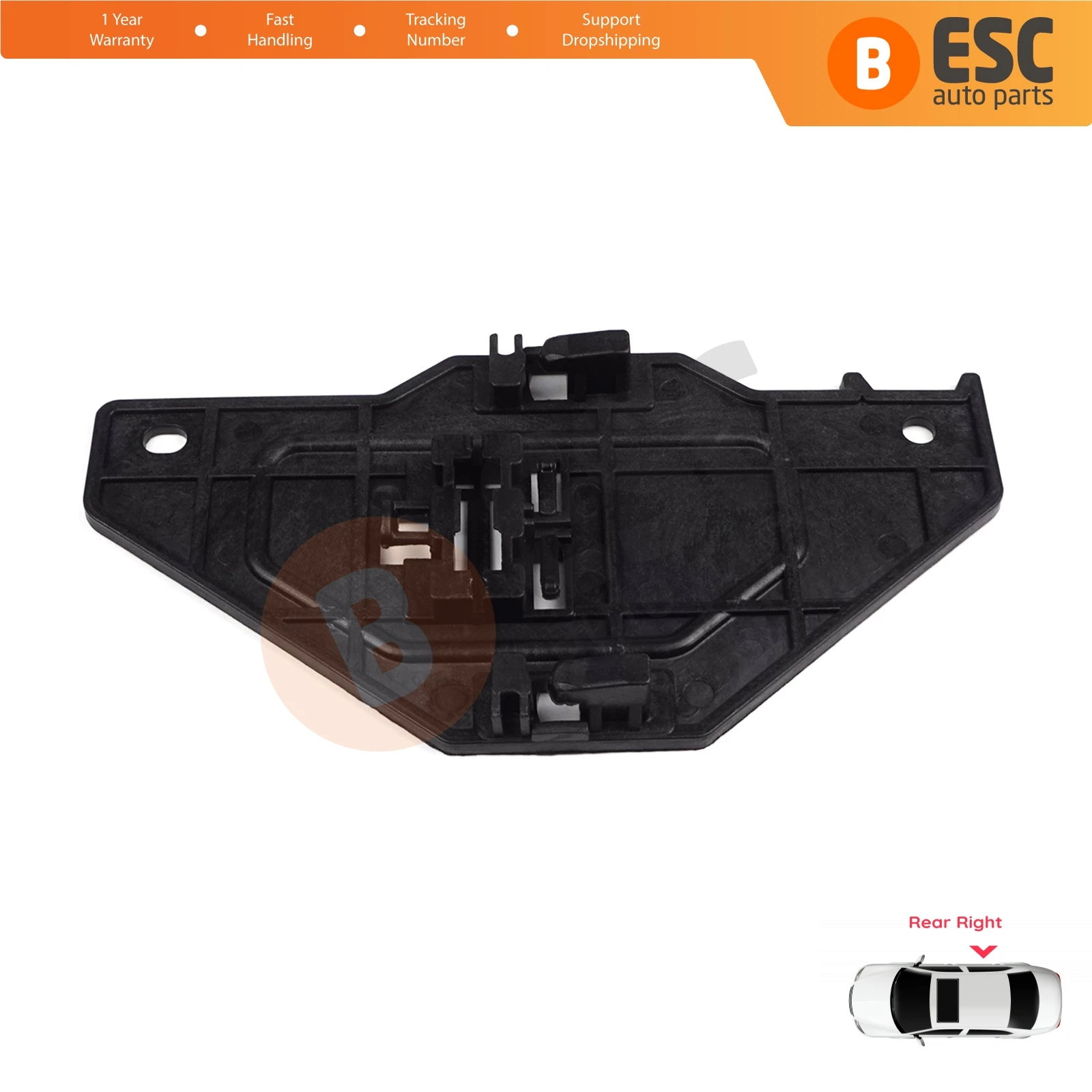 ESC Auto Parts EWR5138 Electrical Power Window Regulator Repair Clips Rear Right Door for Citroen C5 2008-On Ship From Turkey