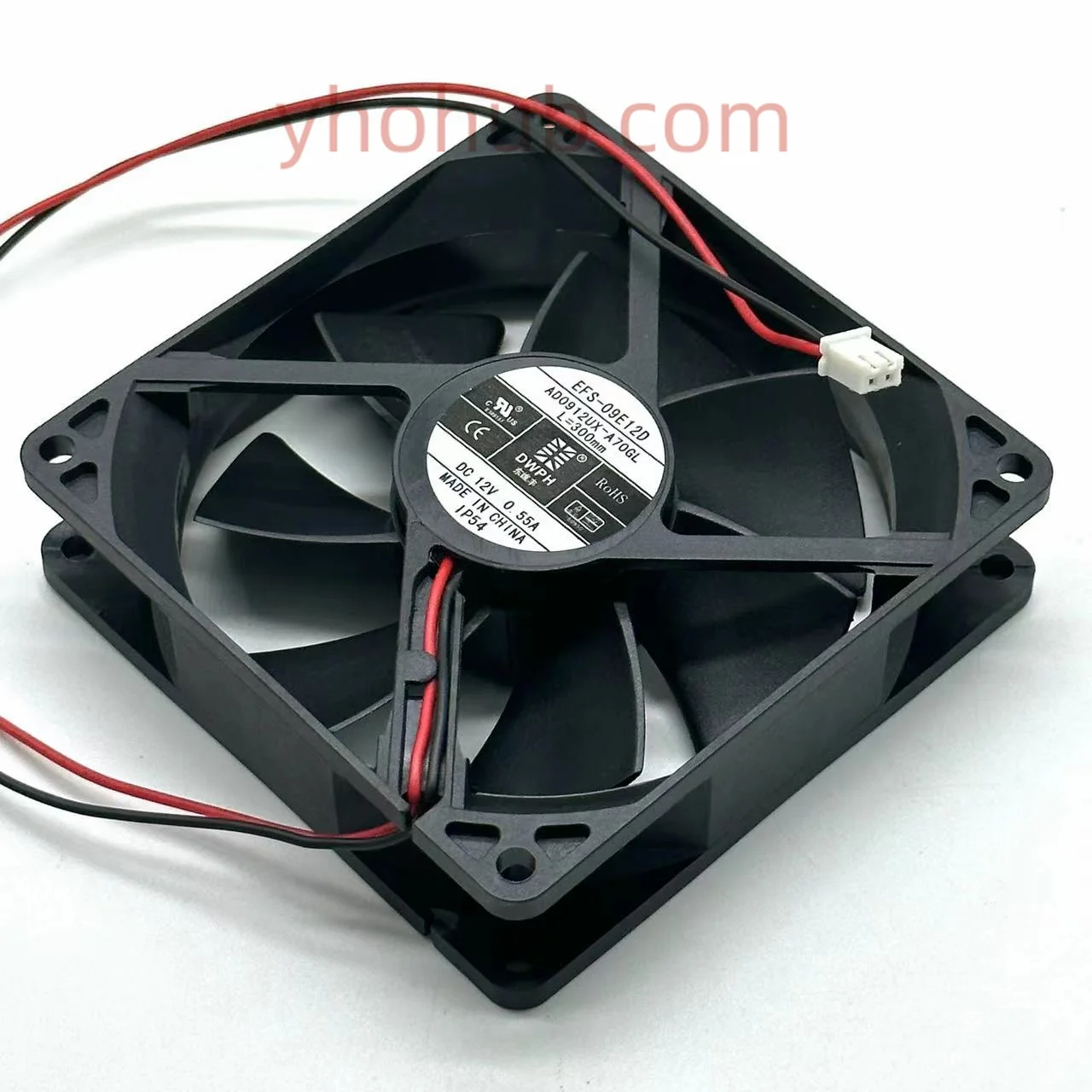 DWPH EFS-09E12D DC 12V 0.55A 92x92x25mm 2-Wire Server Cooling Fan