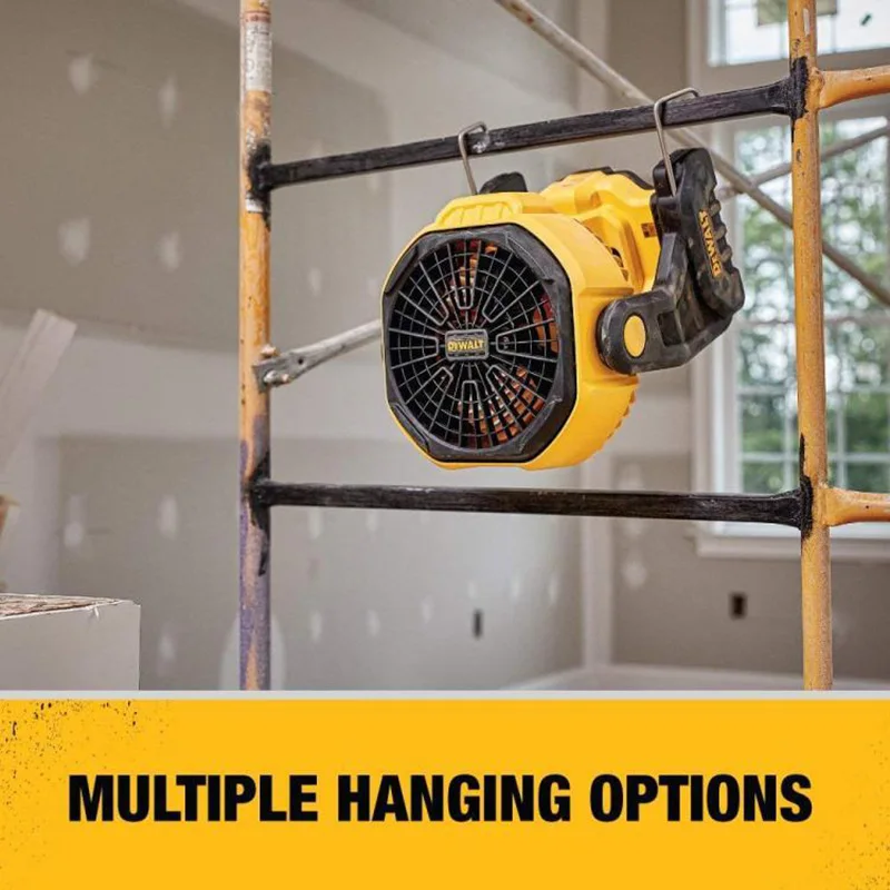 DEWALT DCE512 20V Max Adjustable Wind Speed Rechargeable Portable Fan 650CFM IP54 Hangable Hair Dryer Power Tools