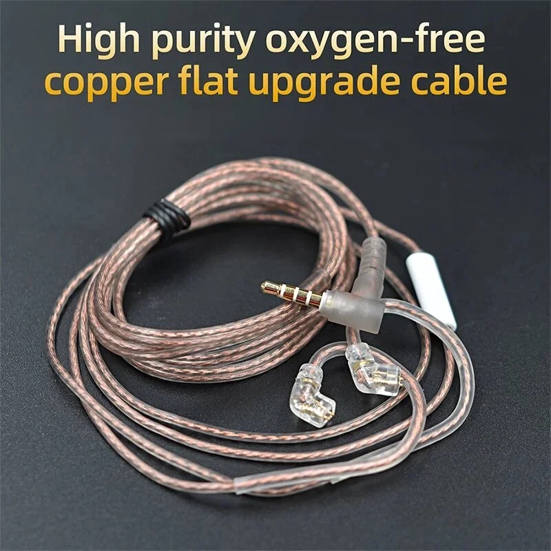 KZ/CCA ZST ZSR ZSN ZSN High-Purity Oxygen-Free Copper Twisted Upgrade Cable 2pin HiFi Cable Headphone Cord Replacement Accessory