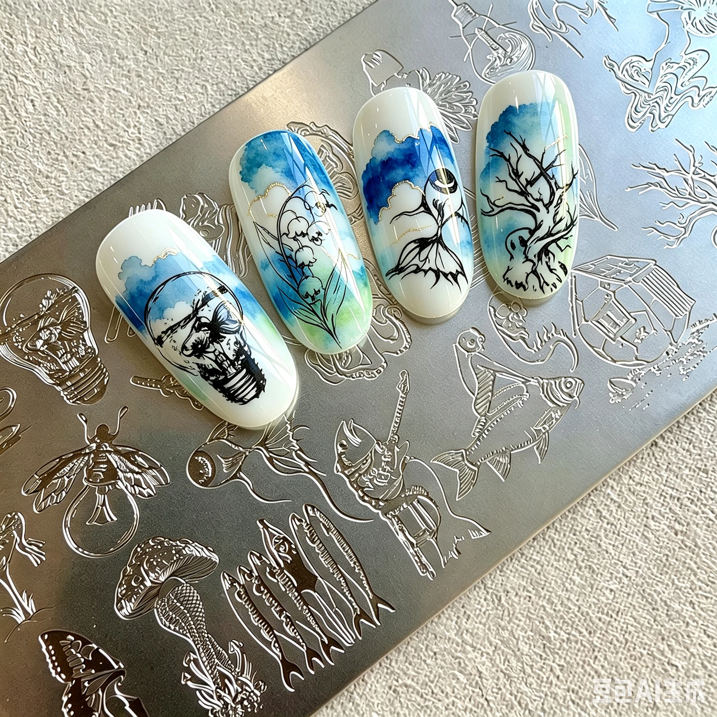 XMQ NAIL ART STAMPING PLATES SCENERY IMAGE PLATES TEMPLATES