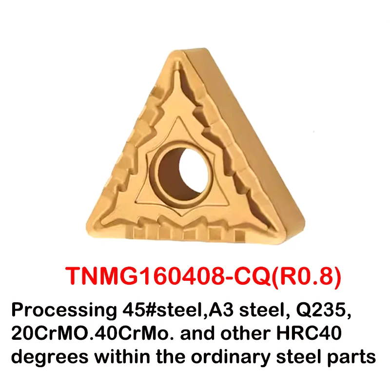 

10PCS CNC Turning Insert Triangular Cylindrical Lathe Cutter TNMG 160404 160408 Slotted Carbide Inserts For Stainless Steel
