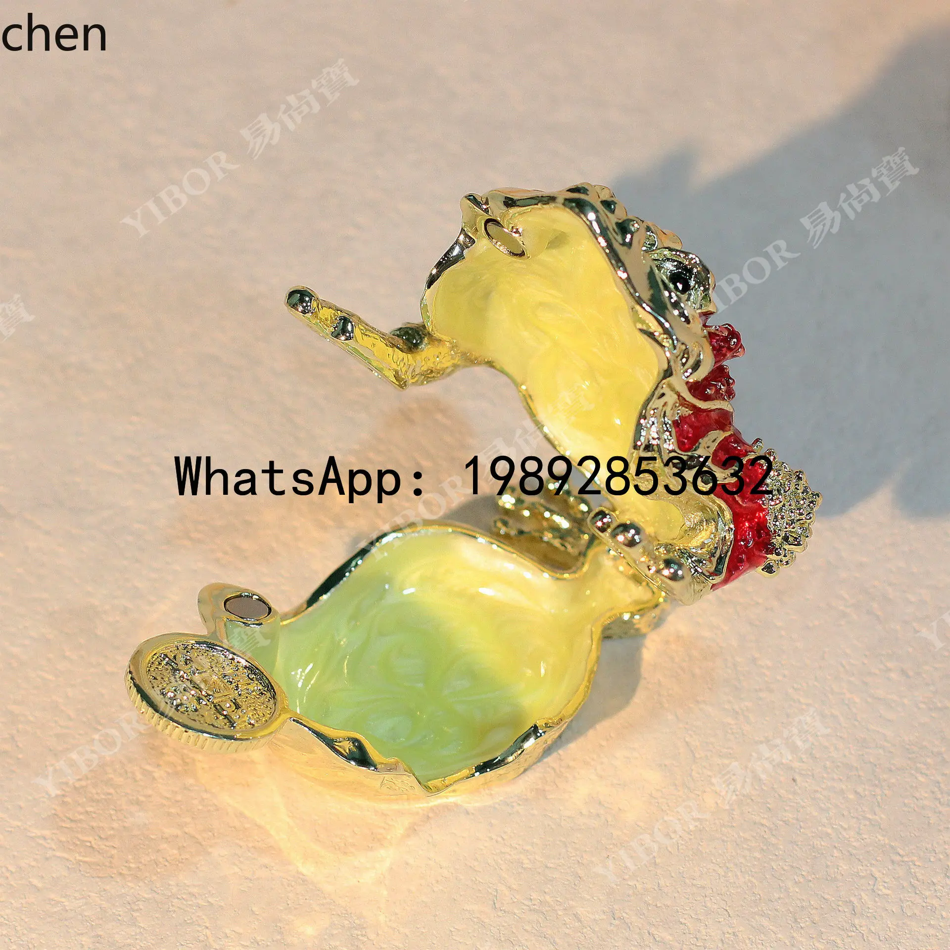 

WW20 jewelry box toad fortune ornament housewarming gift Chinese style golden toad craft new Chinese style