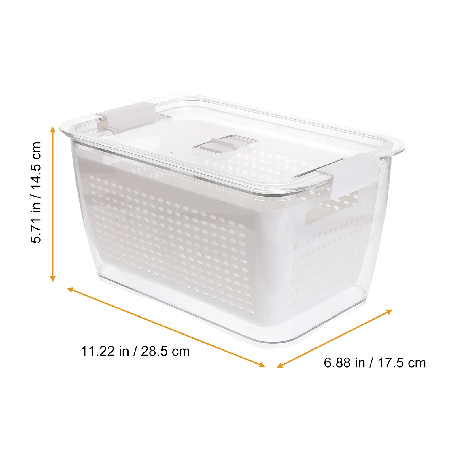 

1pc Multifunctional Double-layer Washing Storage Draining Basket Basket Fruit Holder Storage Kitchen Supplies Kitchen Supplies