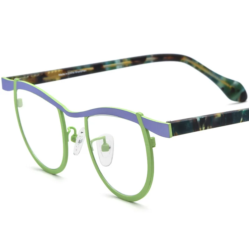 

Wind Red Acetate Titanium Luxury Glasse Frame Men Fashion Brand Design Glasses Frame Woman Retro Cat Eye Ultralight Frame Z639