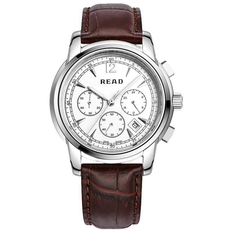 READ Men's Quartz Watch | Sapphire Crystal Glass | Chronograph Calendar Display | 30M Daily Water Resistant