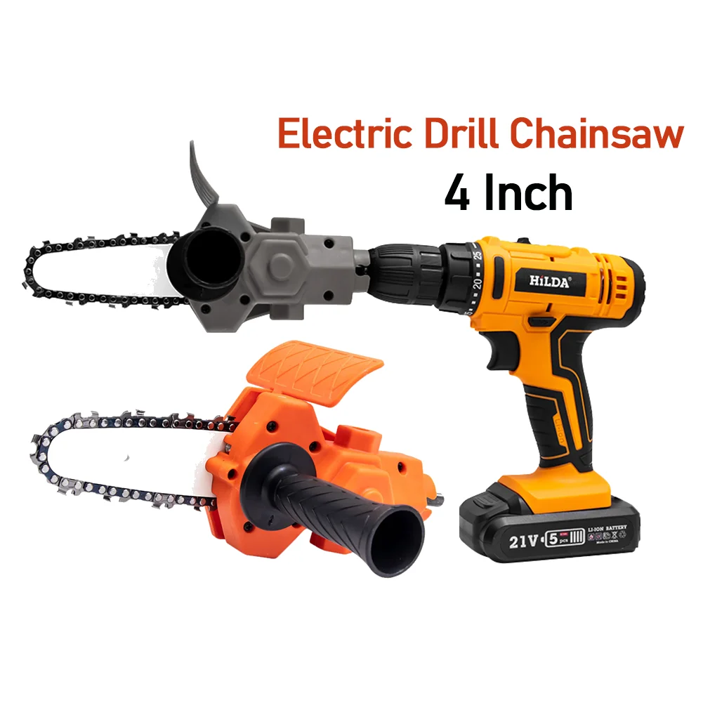 Portable Electric Chain Saw Easy Installation Chainsaw Bracket Electric Drill Converter Easy Use Sturdy for Cutting Power Tools