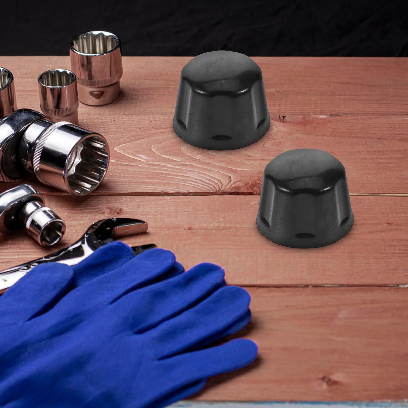 10 قطعة أجزاء Atv المطاط غطاء محور مركزي يغطي استبدال لنماذج مختلفة طول العمر المطاط الإطارات محور عجلات قبعات #5