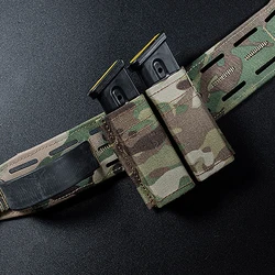 Tactical Molle Mag Pouch 9MM Pistol Single Double Magazine Pouch Belt Mag Carrier Holster with Quick Release Kydex Insert