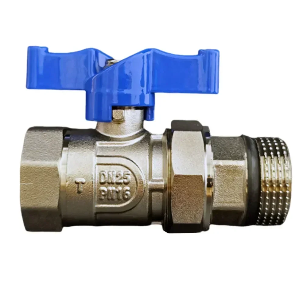 Heating Valve 4 Points 6 Point 1 Inch Heating Pipe Copper Valve Brass Ball Valve Heating Valve Home Improvement Heating Part