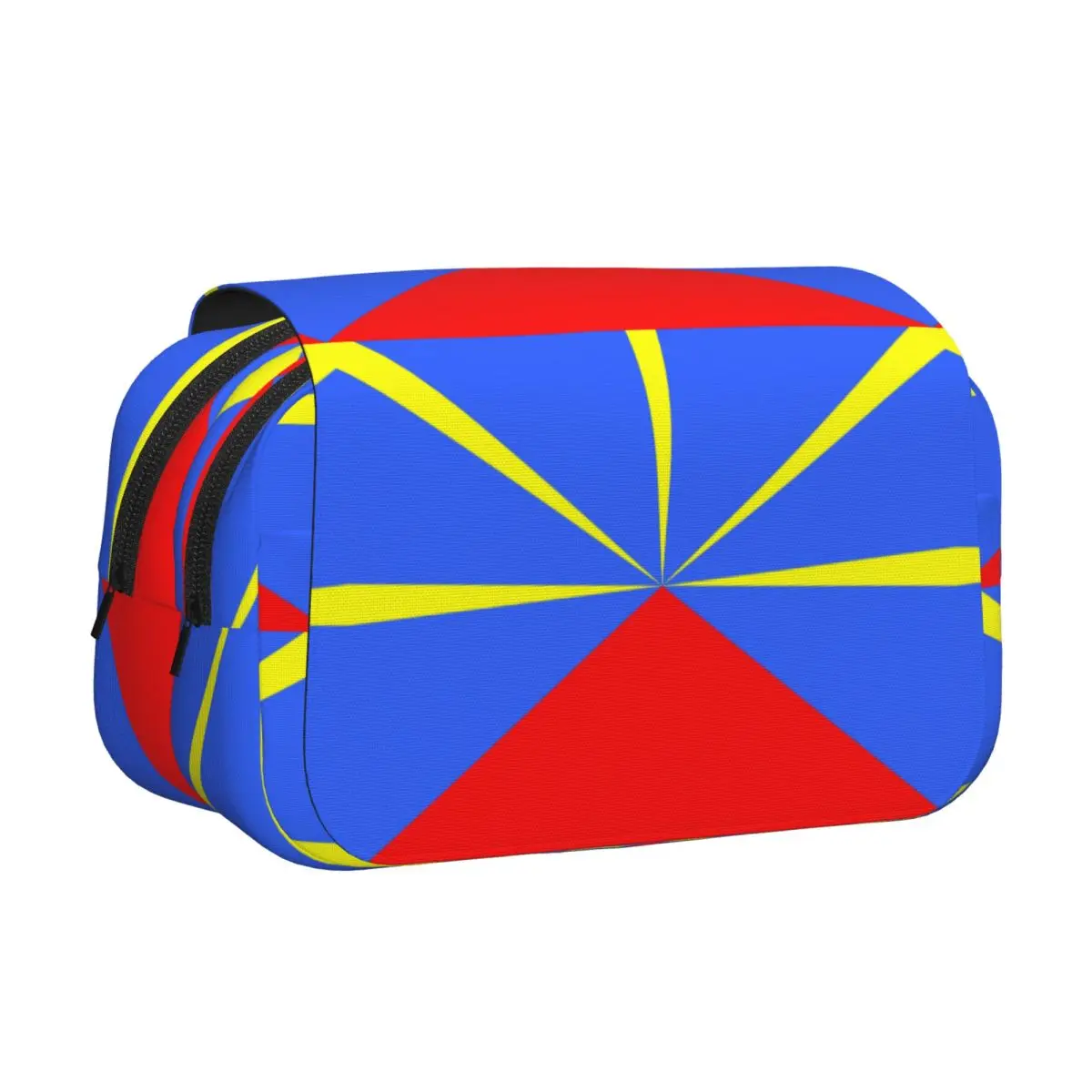 974 Reunion Island Flag Pencil Case Pencil Pouch Hard Shell Leather Large Storage Pen Box Pencil Bag for Boy Girl School