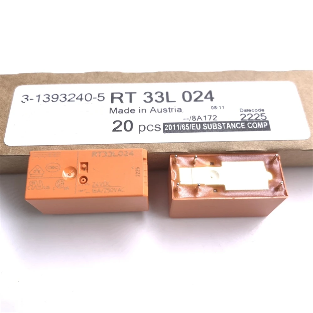 The Relay:RT33L012 12VDC RT33L024 24VDC RT33L048 48VDC 16A ,1 PCS