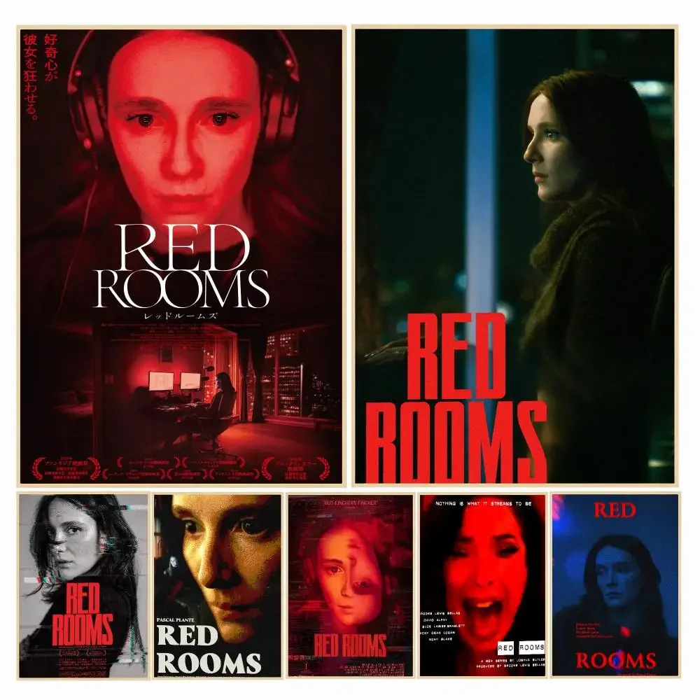 classic movie R-Red Rooms 2023-S Poster Decorative Wall Art Sticker for Cafe Office Bedroom and Living Room