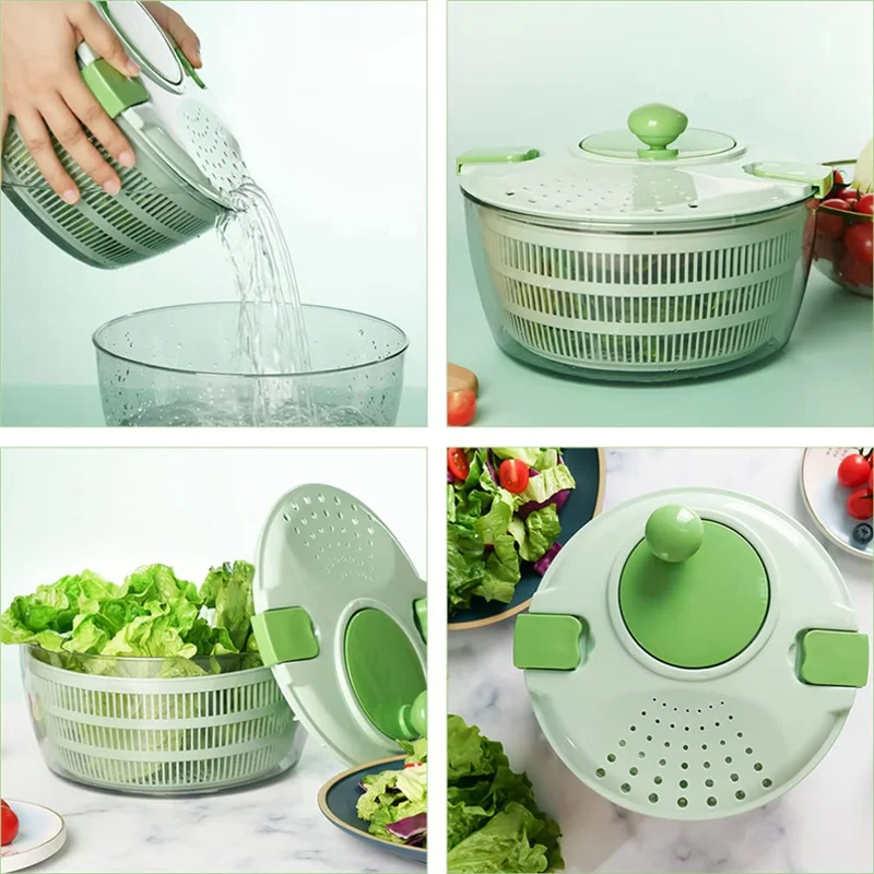 

Ручная сушилка для овощей Trendsalad Greens, сухая салатница, фрукты, миска для мытья овощей, подходит для сервировки салата, шпината