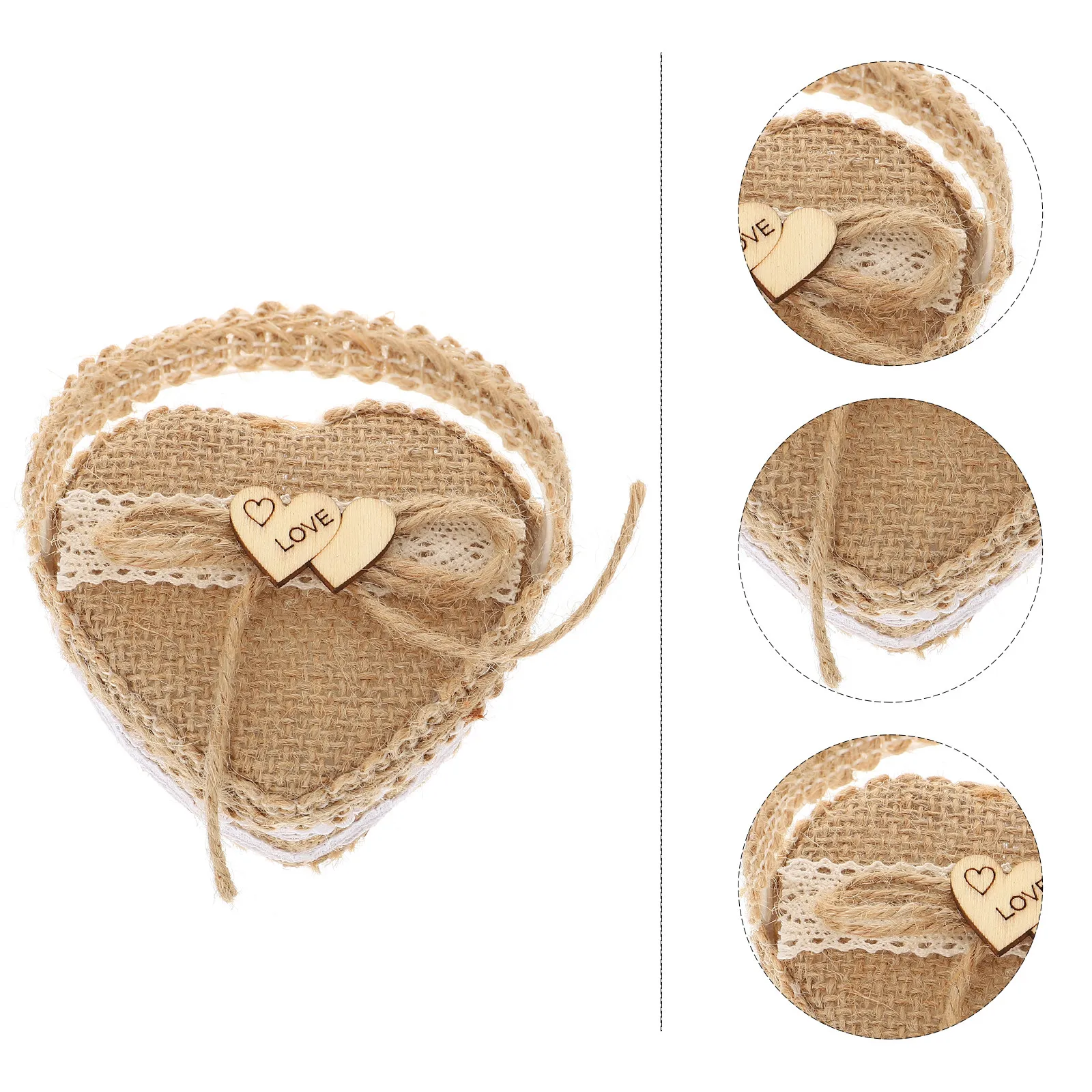 1Pcs Heart-Shaped Ring Basket Chic Delicate Wedding Ring Box Romantic Atmosphere Decor for Bedroom Dresser Or Vanity